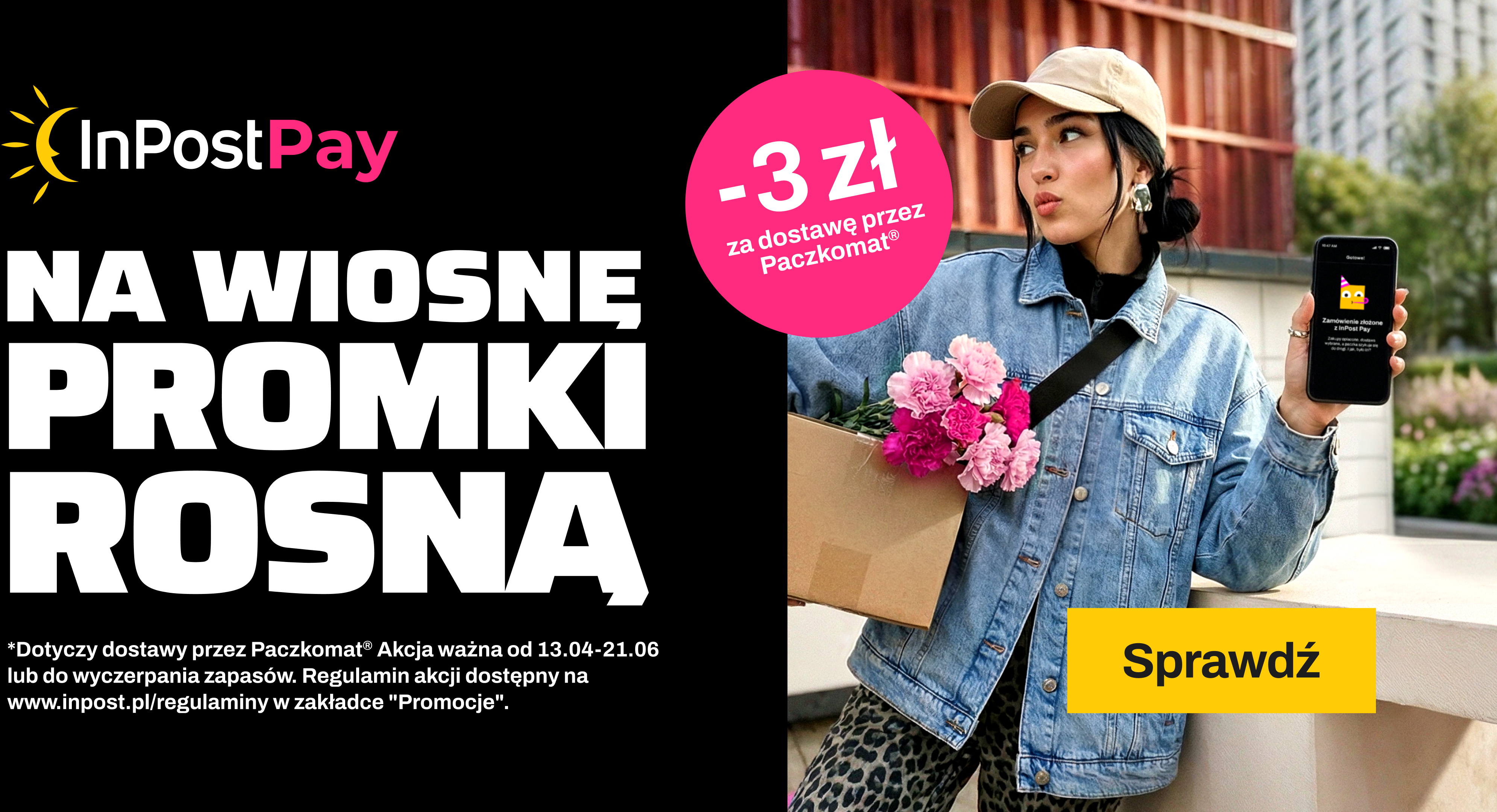 Wiosenna akcja promocyjna z InPost Pay - Dostawa w cenie niższej o 3 zł